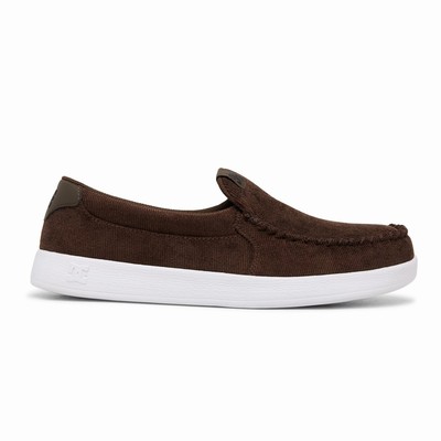 DC Villain Slip Ons Férfi Tornacipő Barna (CQNE86971)